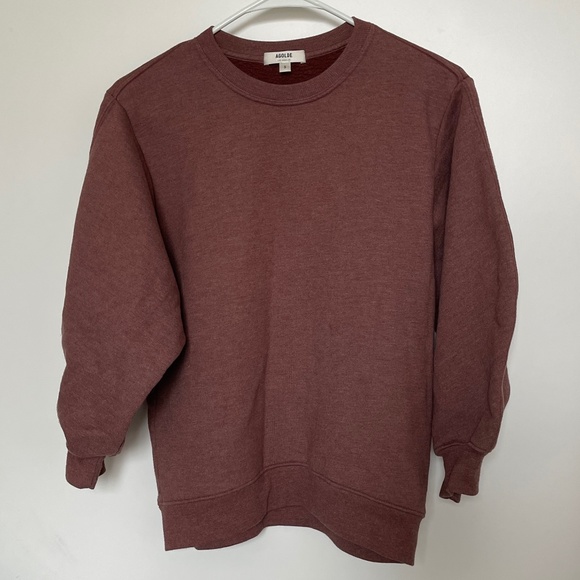 Agolde cropped sleeve crewneck - Picture 1 of 4